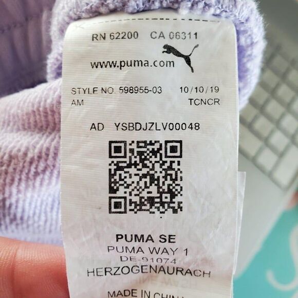 Puma Womens Skirt Purple L Active with Pockets Drawstring Mini New - Picture 6 of 9